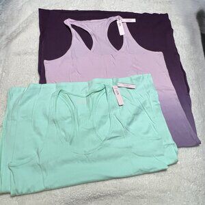 Victoria's Secret Racerback Tank Sleepshirts - Lot of 2 Sz M/L NWT